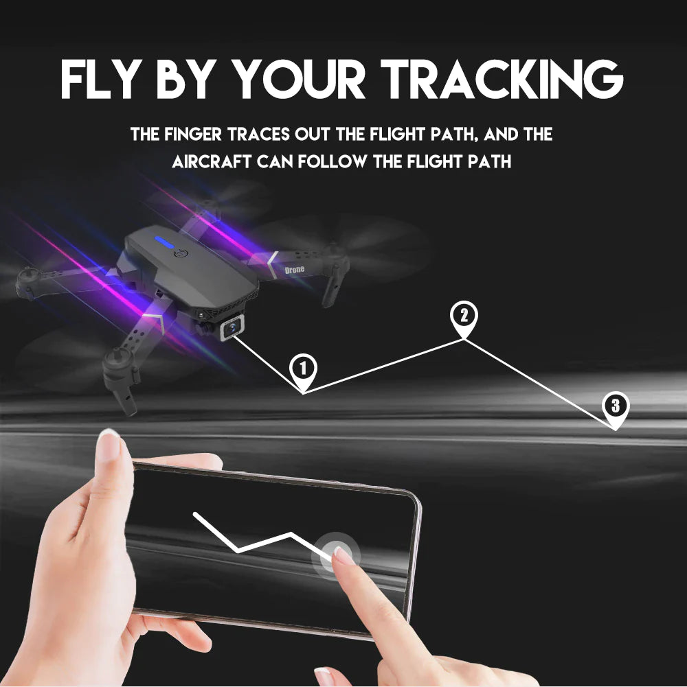 SkyCapture 4K HD Dual Camera Foldable Drone +4 Battery - Dual Camera Drone Readi Gear