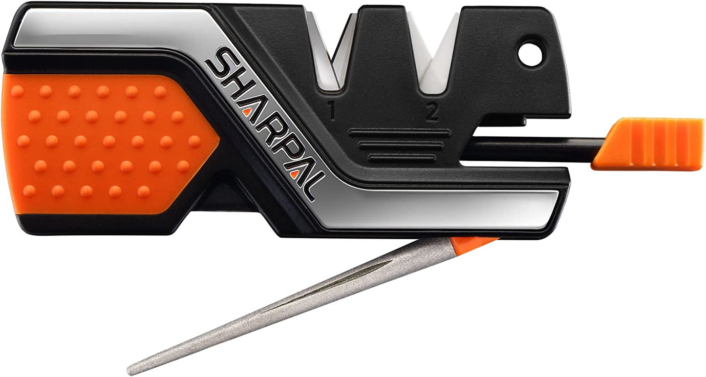 6-in-1 Pocket Knife Sharpener & Survival Tool with Fire Starter - Knife sharpener and fire starter Readi Gear