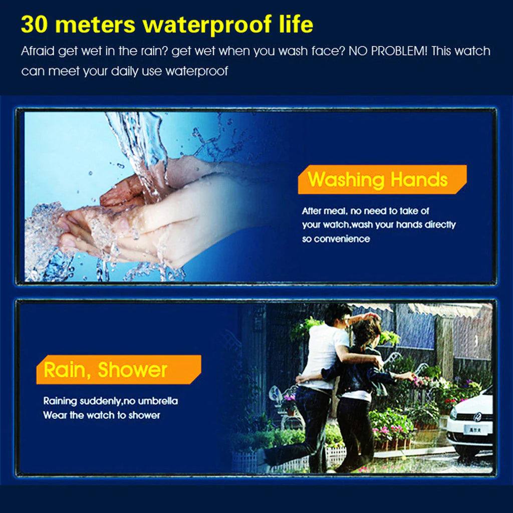Waterproof Military Digital Sports Watch with LED Backlight for Men - waterproof military watch Readi Gear