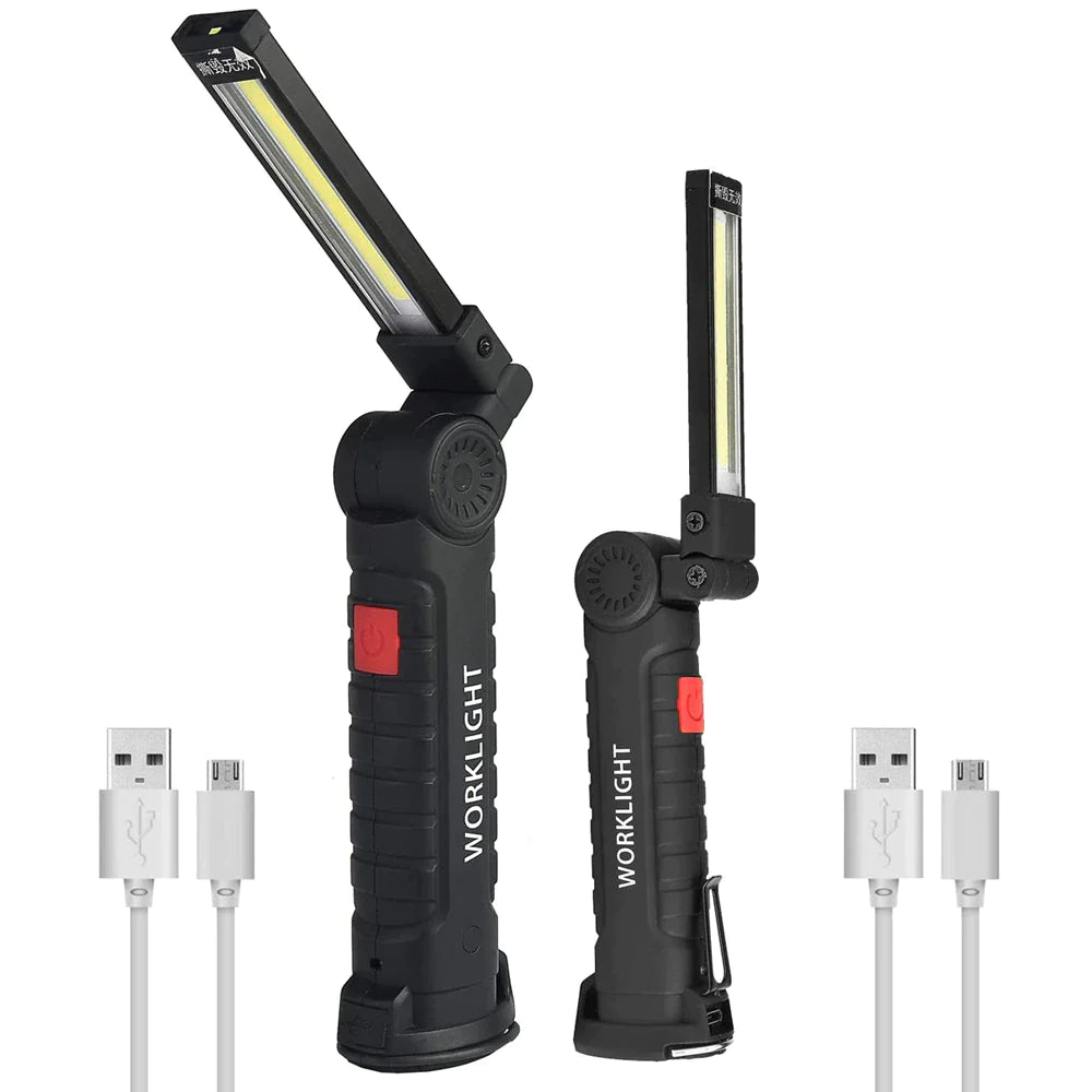 360° Rotating LED Work Light with 5 Modes, Hook and Magnetic Base - Work Light Readi Gear