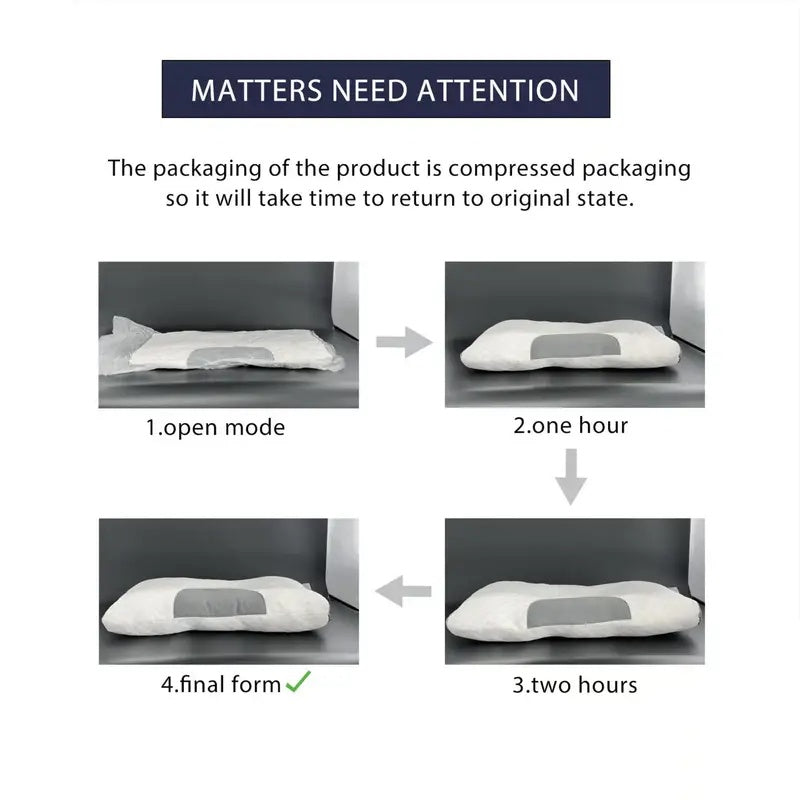 OrthoRelief™ Contour Pillow – Ergonomic Neck Support with Massage (2 Pack)