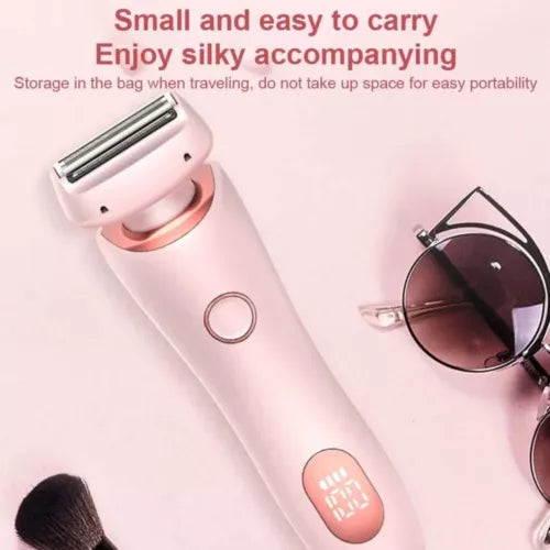 SilkySmooth 2-in-1 Rechargeable Razor – Painless Shaving & Trimming