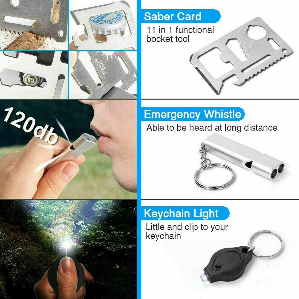 SurvivalPro 14-in-1 Outdoor Emergency Kit - Emergency Survival Kit Readi Gear