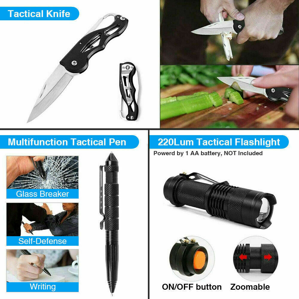 SurvivalPro 14-in-1 Outdoor Emergency Kit - Emergency Survival Kit Readi Gear
