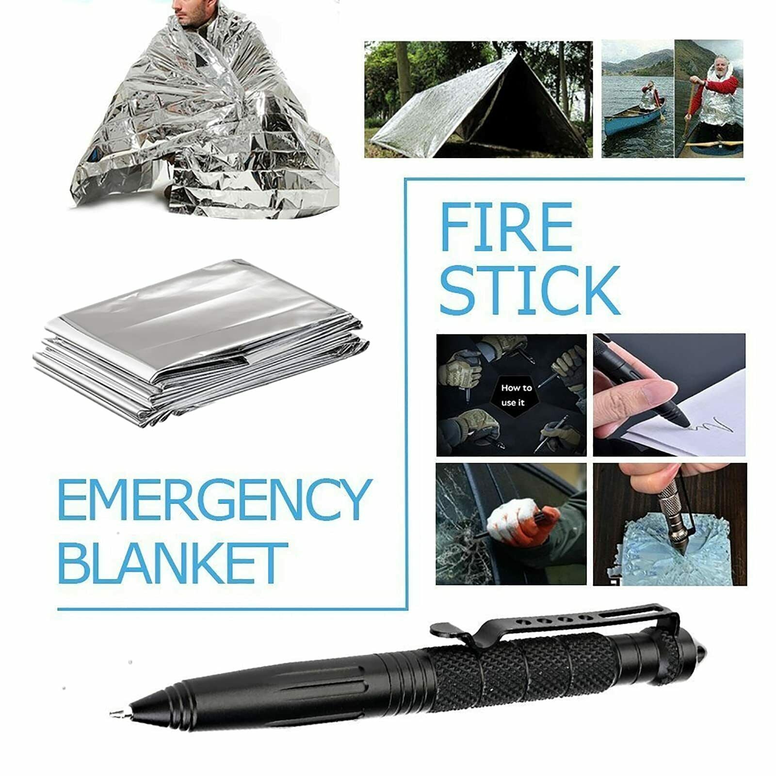 SurvivalPro 14-in-1 Outdoor Emergency Kit - Emergency Survival Kit Readi Gear