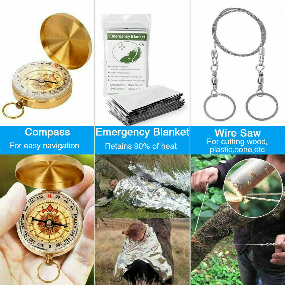 SurvivalPro 14-in-1 Outdoor Emergency Kit - Emergency Survival Kit Readi Gear