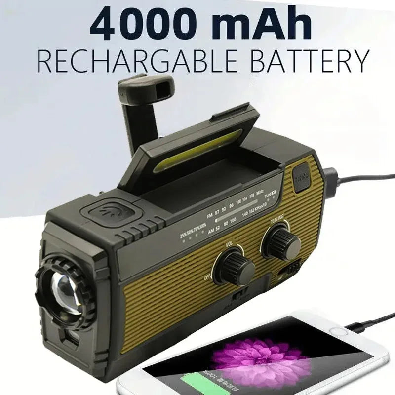 SolarGuard Pro: All-in-One Emergency Hand Crank Radio & Phone Charger - Emergency radio Readi Gear
