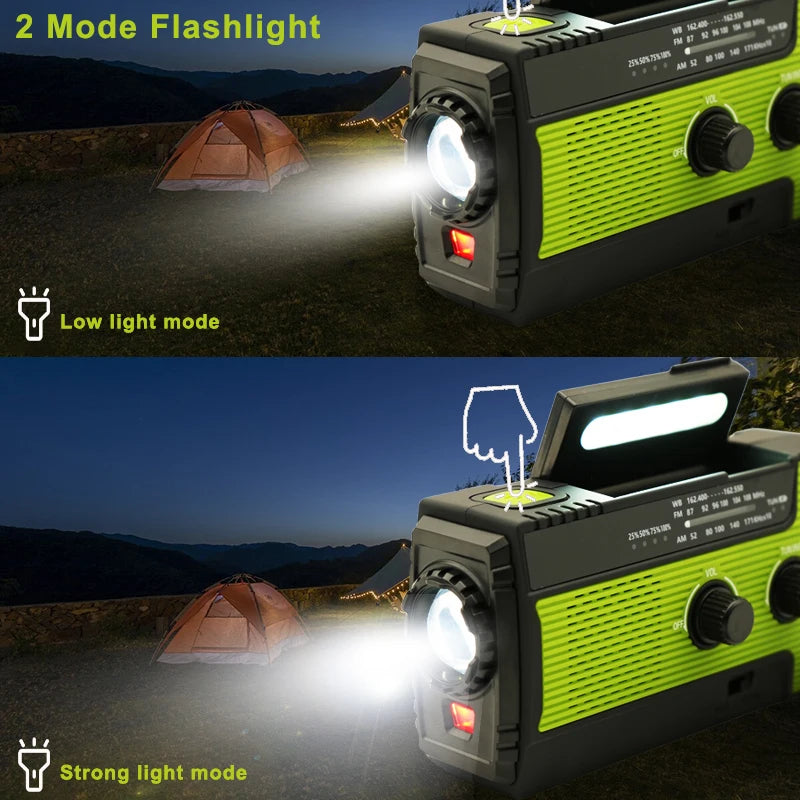 SolarGuard Pro: All-in-One Emergency Hand Crank Radio & Phone Charger - Emergency radio Readi Gear