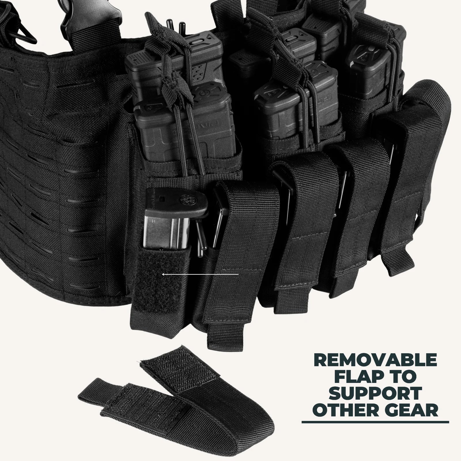 Tactical Chest Rig Vest with Kangaroo Magazine Pouch - Readi Gear