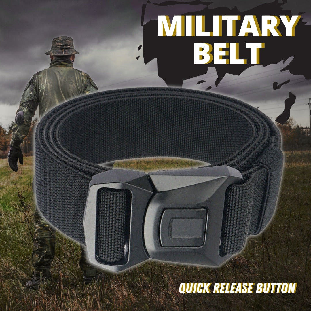 Quick Button Release Buckle Military Belt Strap Tactical Waistband Belts for MEN