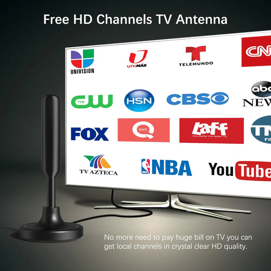 Long Range (350 Miles) Indoor HDTV Amplified Digital Antenna - Readi Gear