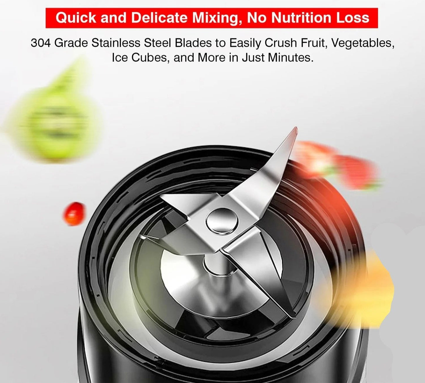 NutriBlend Elite 20Oz Portable Blender - High-Speed Smoothie Maker