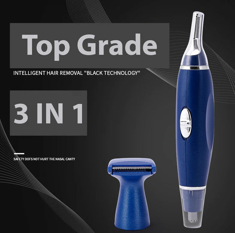 TrimMaster 3-in-1 Electric Groomer - Nose, Ear & Eyebrow Shaver