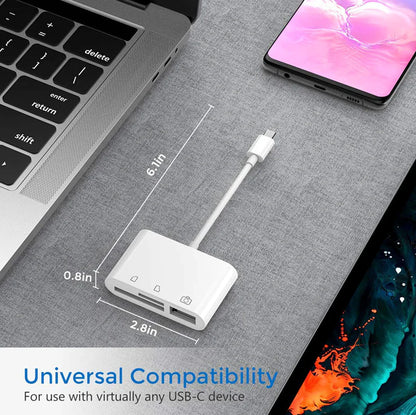 PowerHub USB-C 3-in-1 Adapter with SD Card Reader