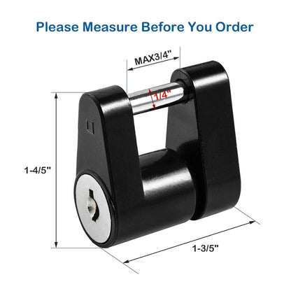 SafeTow Trailer Hitch Coupler Lock: Security for Towing Boats, RVs, Trucks, Cars - Trailer Hitch Coupler Lock Readi Gear