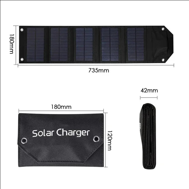 SunSprint Portable Foldable Solar Panel Charger - SunSprint Portable Foldable Solar Panel Charger Readi Gear