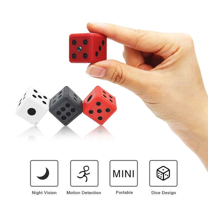 Mini Dice Spy Camera 1080P HD Night Vision with Motion Detection