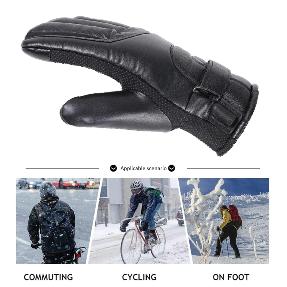 Winter USB Heated Gloves - Thermal, Waterproof, Touchscreen Hand Warmers