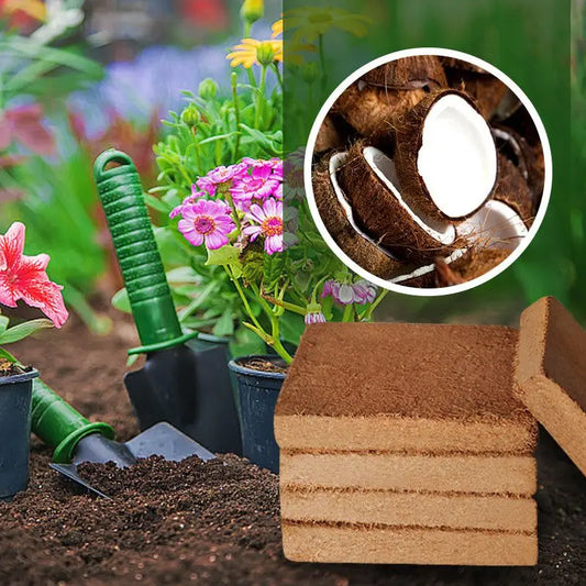 Coir Pellet Soil Coconut Fiber Coir Pellet Nutrient Soil Lightweight Plant Compressed Base Coir Pellet Soil Flowers Vegetables
