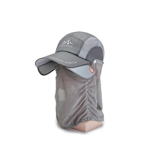 Fishing Sun Hat with UV Protection Face Mask & Sunshade Veil