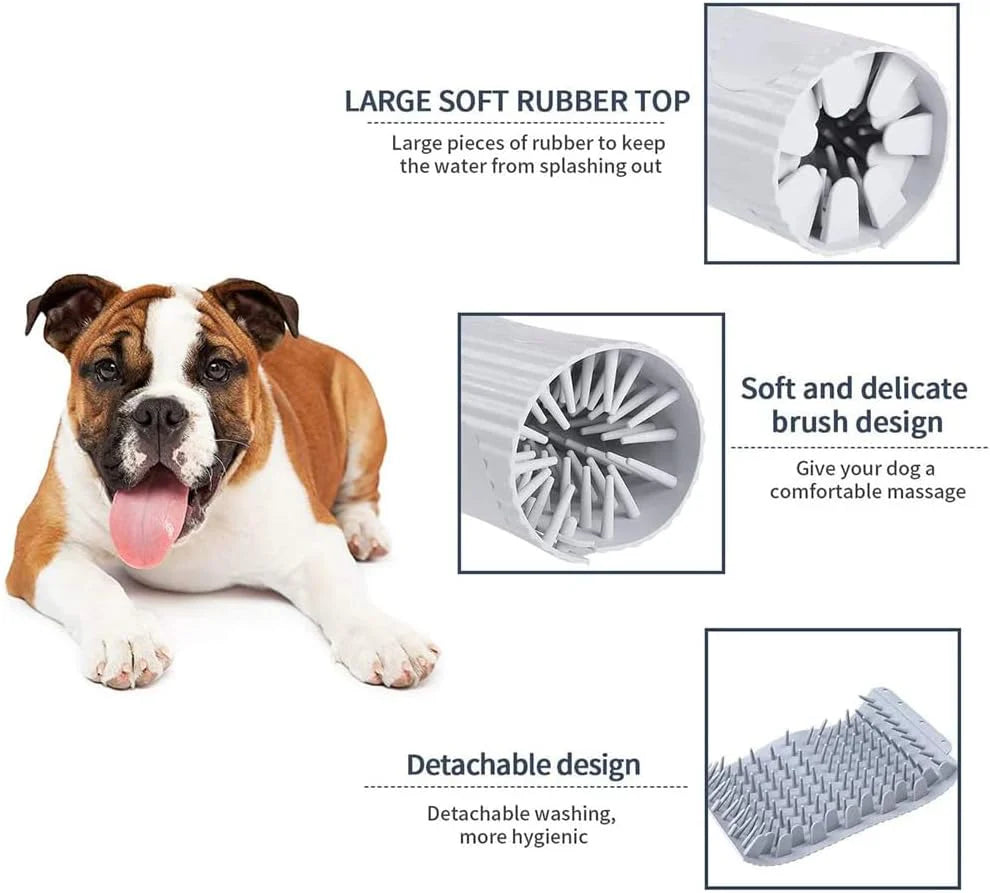 CleanPaws Pro - Soft Silicone Dog Paw Cleaner Cup