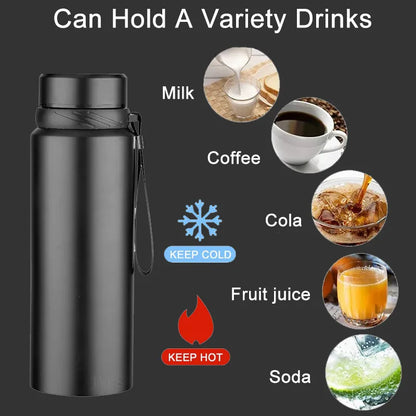 ThermoPro 1L Stainless Steel Bottle with Temperature Display