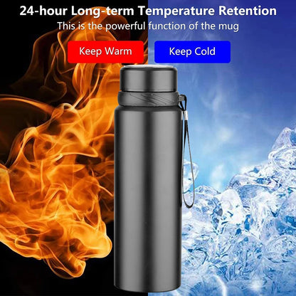 ThermoPro 1L Stainless Steel Bottle with Temperature Display