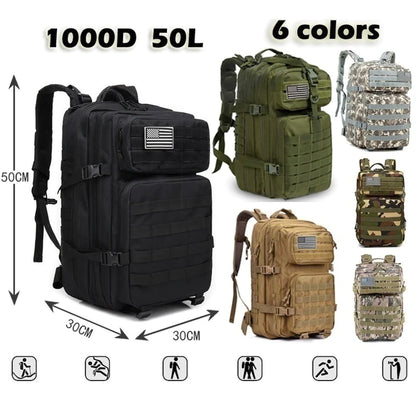 ReconXplorer Tactical Waterproof 50L Backpack - Tactical Backpack Readi Gear
