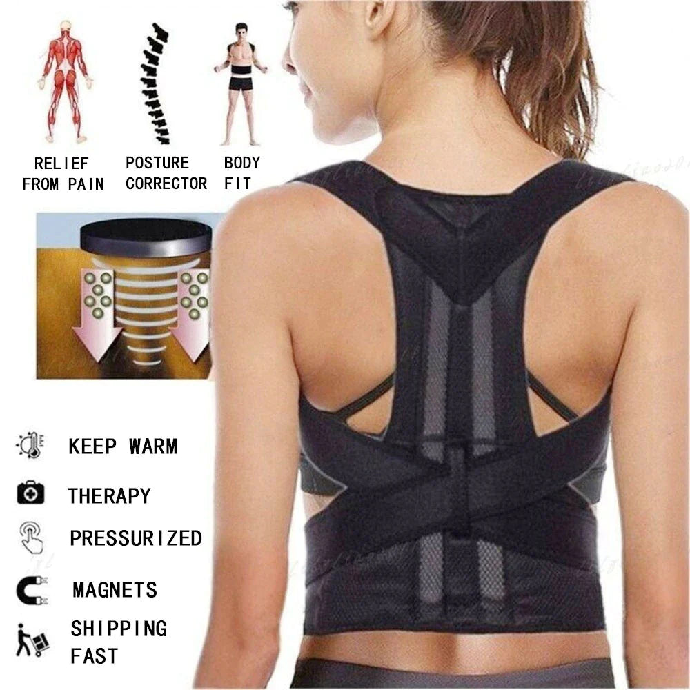 PosturePro Adjustable Back Brace - Relieve Pain & Improve Posture