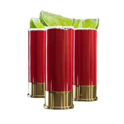 Shotgun Shell Shot Glasses - 4 Piece Set - Shotgun Shell Shot Glasses Readi Gear