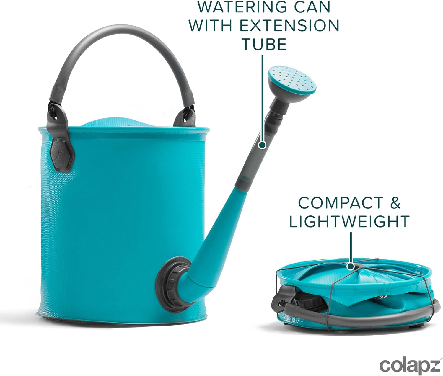 2-in-1 Collapsible Watering Can & Bucket with Spout - 1.5 to 2 Gallon Capacity