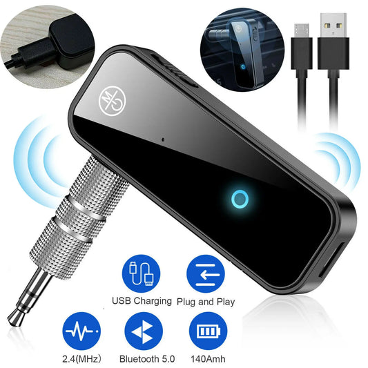 Universal Bluetooth 5.0 Audio Adapter for Car & Home Stereo - Universal Bluetooth 5.0 Audio Adapter for Car & Home Stereo Readi Gear