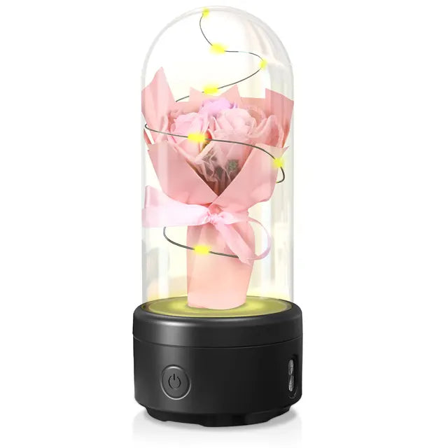 HarmonyRose LED Bluetooth Speaker Flower Bouquet - Mother's Day Gift