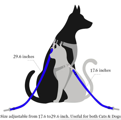 PetSecure Adjustable Seatbelt Harness – Car Safety Lead (2 Pack)