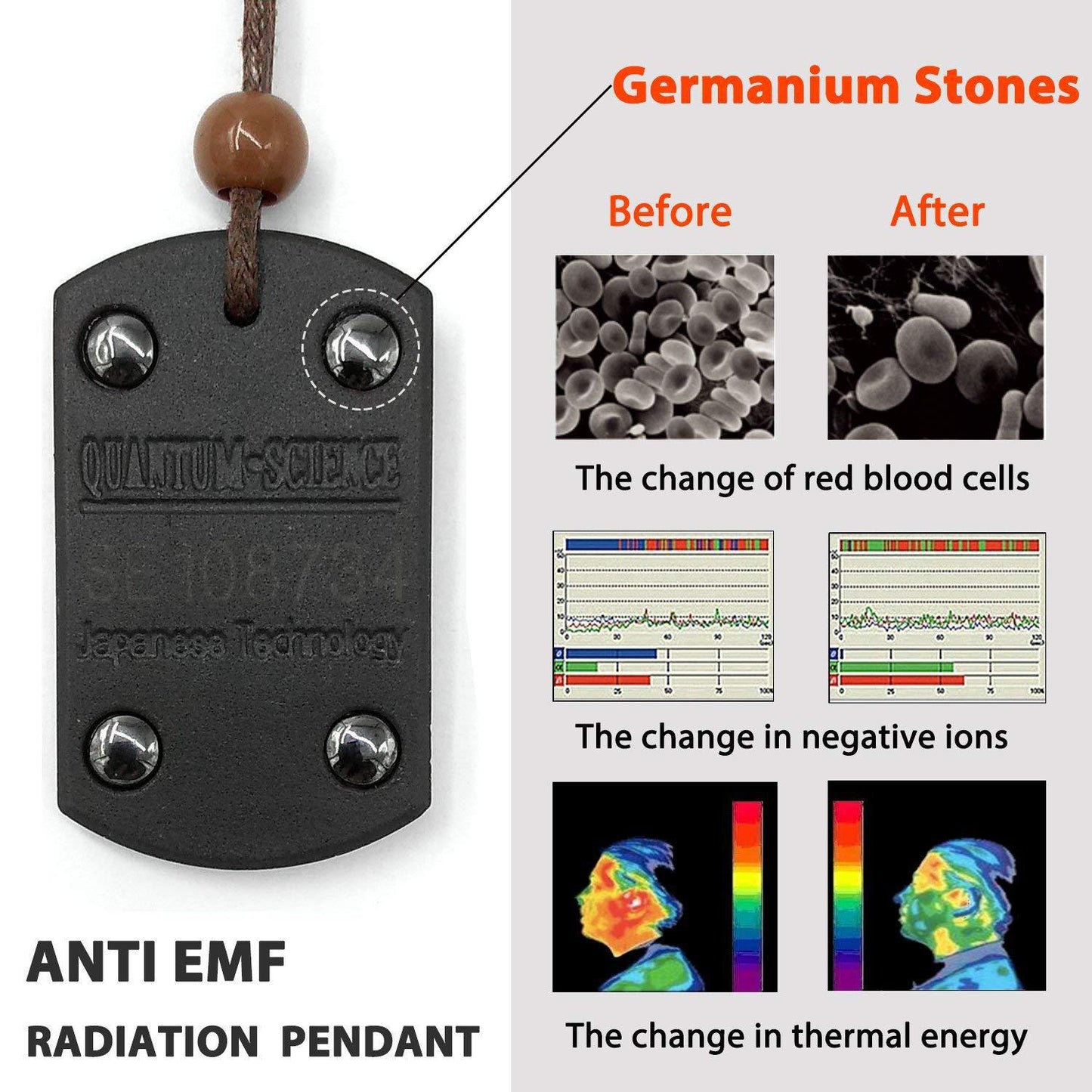 Quantum Pendant Anti EMF Radiation Protection Necklace - Anti EMF Radiation Protection Pendant Readi Gear