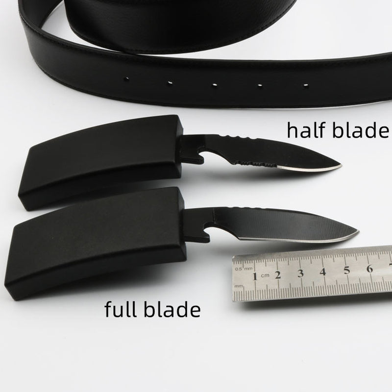 StealthBelt Leather Tactical Belt with Concealed Knife