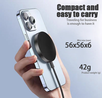 Qi2 15W Magnetic Wireless Charger - Fast Charging for iPhone 12-16 and More
