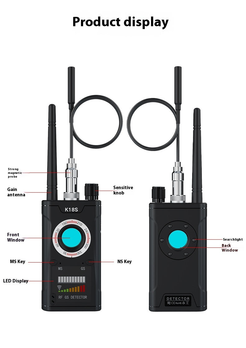 K18S SpySpotter: Professional-Grade Hidden Camera & RF Signal Detector