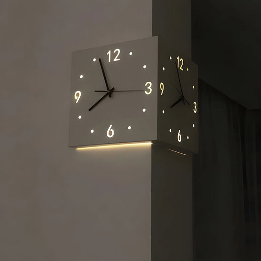 GlowSense Voice-Activated Backlit Corner Clock