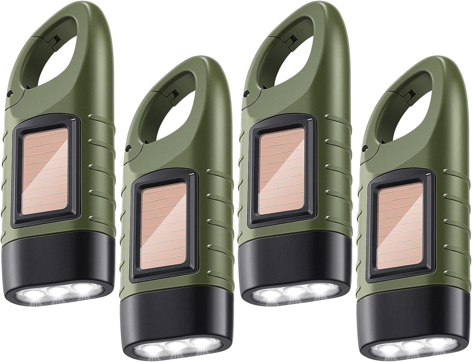 SolarCrank Survival Flashlights - Rechargeable LED Emergency Light