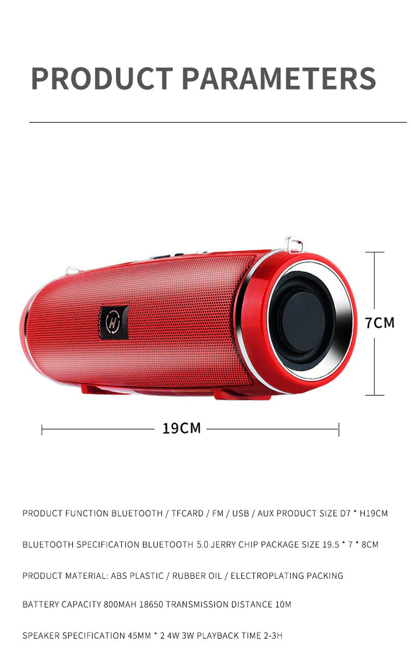 BassBlaster 5.1 Bluetooth Speaker - Waterproof Outdoor Stereo Sound