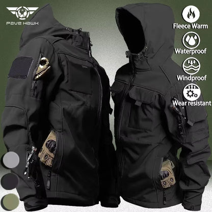 SpecOps Waterproof Tactical Jacket - Combat-Ready Multi-Pocket Softshell