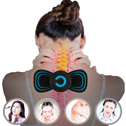 Cervical Massage Stimulator - Mini Electric Neck Back Body Massager for Pain Relief