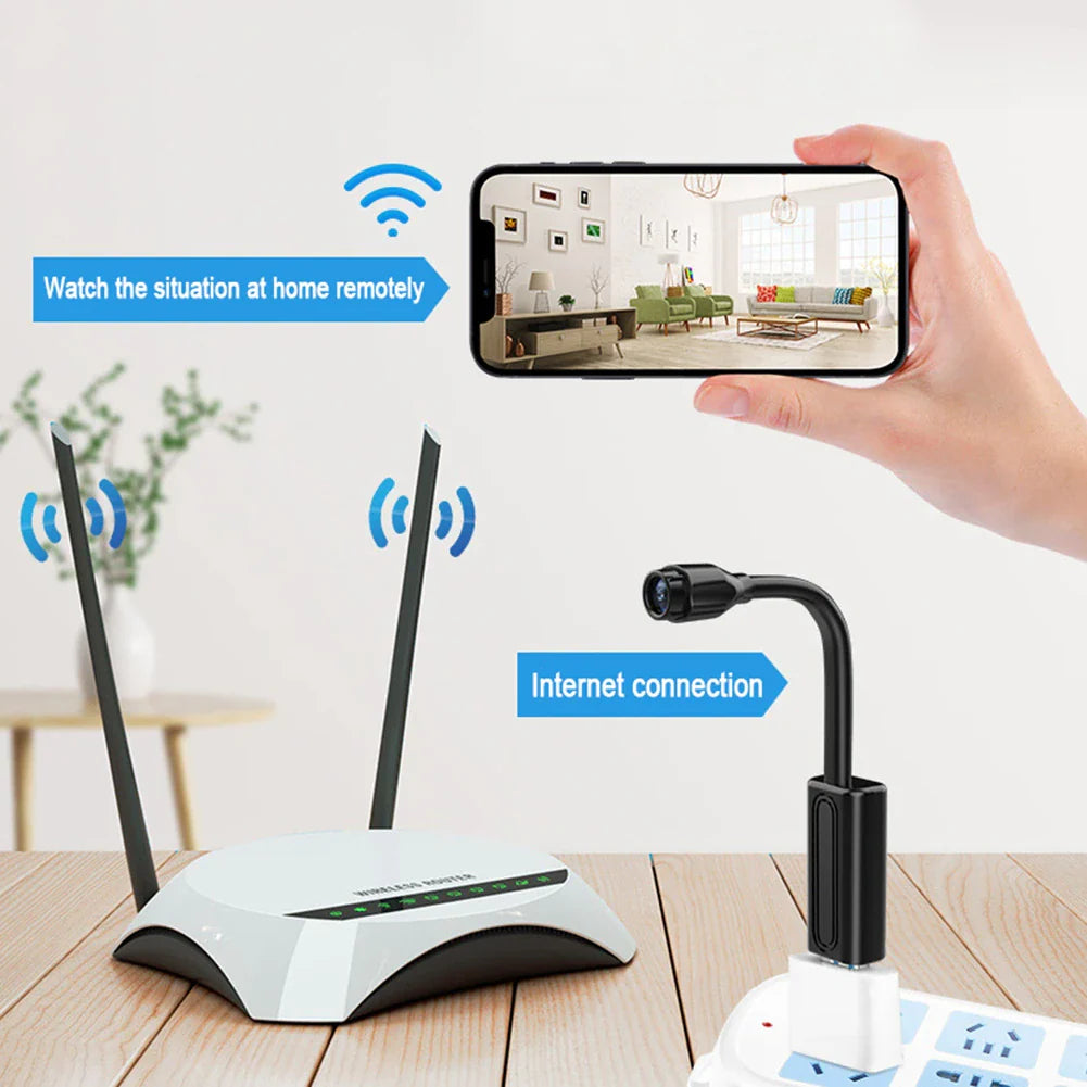 Mini Wireless Spy Camera - 1080P HD WiFi IP Cam with Night Vision