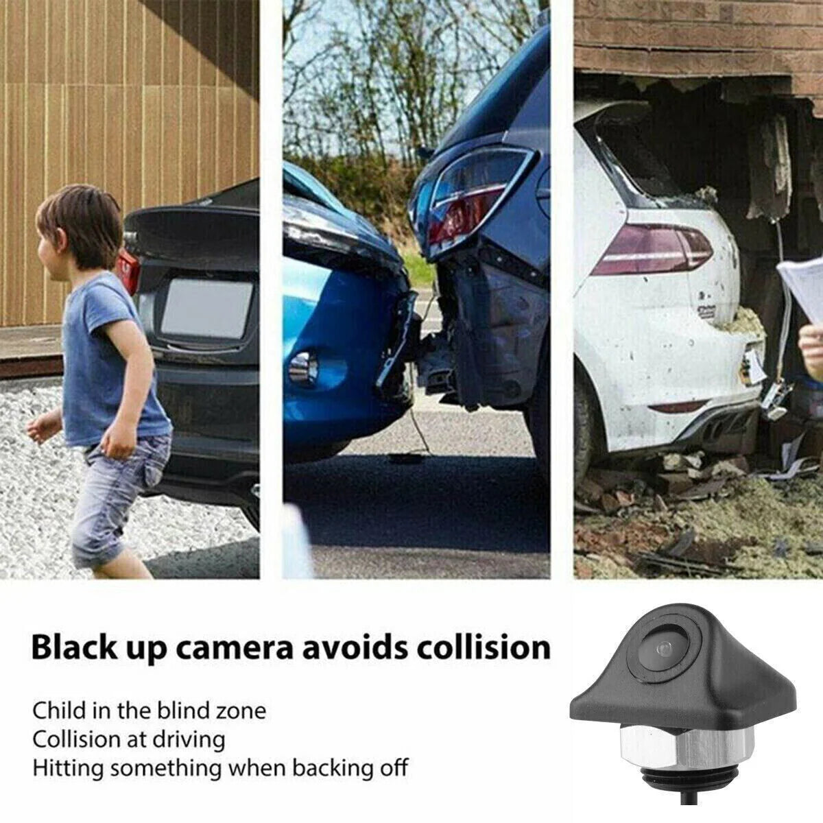 SafeDrive HD 1080P Backup Camera - Night Vision, 170° Wide Angle