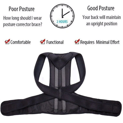 PosturePro Adjustable Back Brace - Relieve Pain & Improve Posture