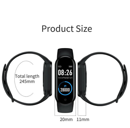 M4 Smart Watch Band - Fitness Tracker with Blood Pressure, Heart Rate & Sleep Detection
