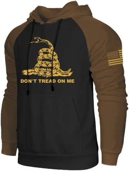 Don’t Tread on Me Hoodie – Men’s USA Flag Patriotic Pullover