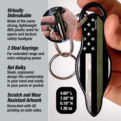 Ultimate Self Defense Keychain, virtually unbreakable, features.