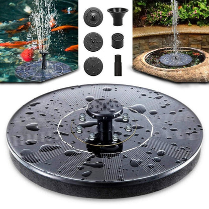 SunGlow Solar Bird Bath Fountain - 4 Dynamic Spray Options